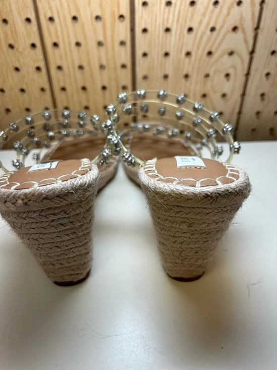 Steven New York Crystal -Embellished Clear Espadrille Wedge Sandal - Women - Picture 5 of 9